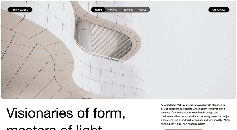 ArchitectsNYC portfolio